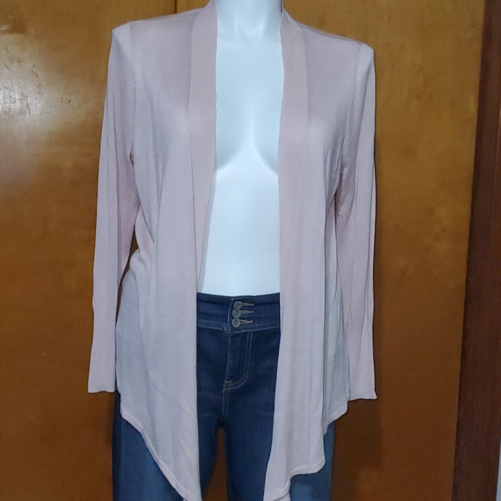 XL petite Worthington long sleeve cardigan pink